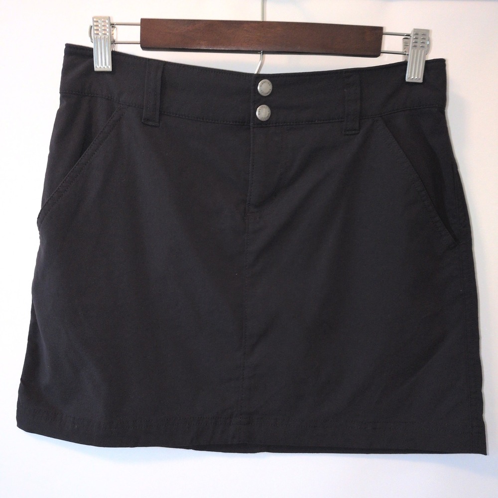 Columbia Omni-Shield Skirt Women 2 Black Hiking Outdoor Golf Active Mini Skirt